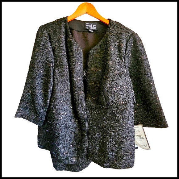 Alex Evenings Sequin Jacket & Tank Set Formal Party Outfit Plus Size 2X NWT - Picture 1 of 10
